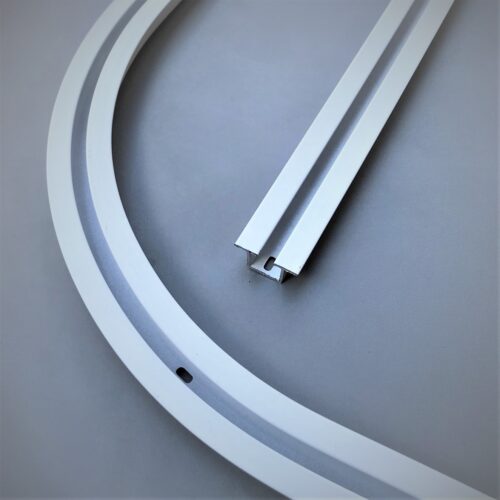 Szyna sufitowa gięta do zabudowy GK, szyna karniszowa