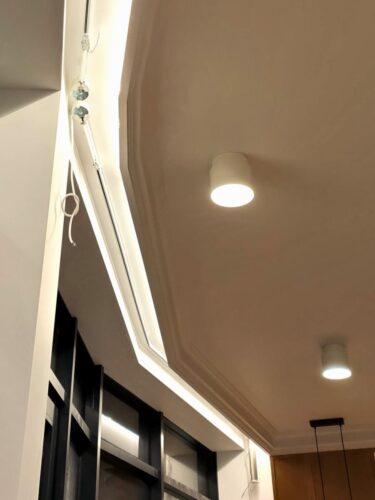 Szyny gięte z napedem Somfy Glydea