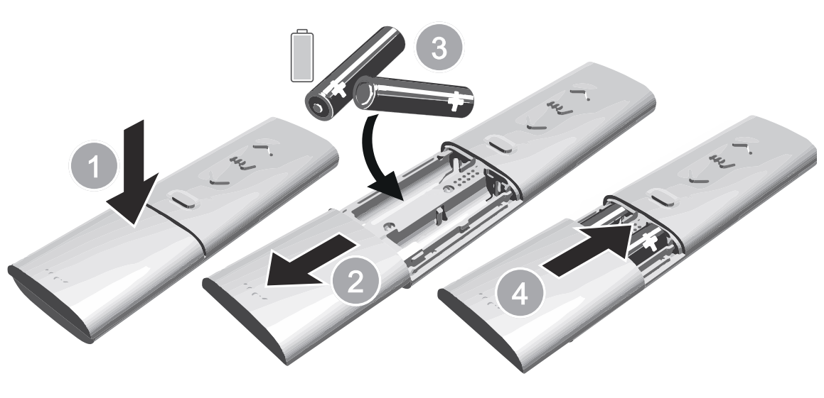 sposób zmiany baterii w pilocie Somfy Ysia Zigbee